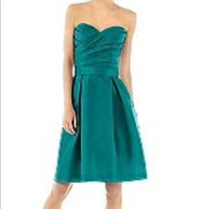 Alfred Sung Strapless Cocktail Dress, Jade (8)
